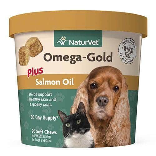 NaturVet Omega-Gold Plus Salmon Oil Chews