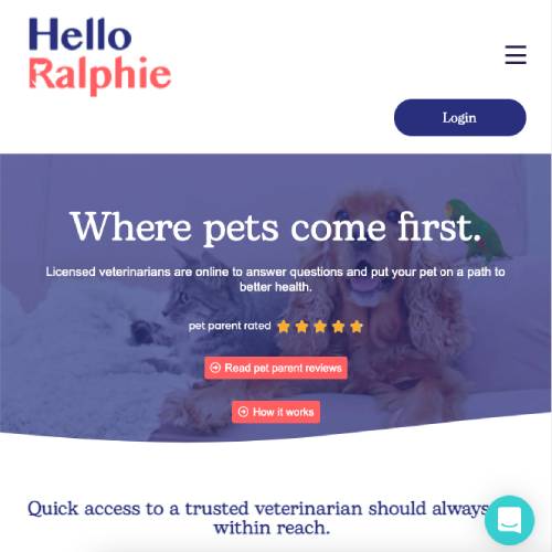 Hello Ralphie Online Vets