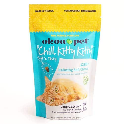Okoa Pet “Chill, Kitty Kitty” CBD+ Calming Treats